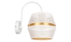 Zidna svjetiljka PARIS 1xE27/60W/230V bijela/zlatna