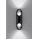 Zidna svjetiljka PENNE 30 1xG9/40W/230V crna