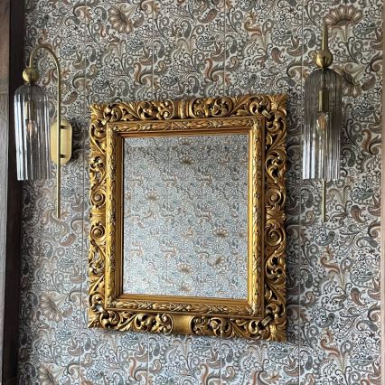 Zidna svjetiljka PIEGA 1xE14/40W/230V mesing/zadimljeno crna