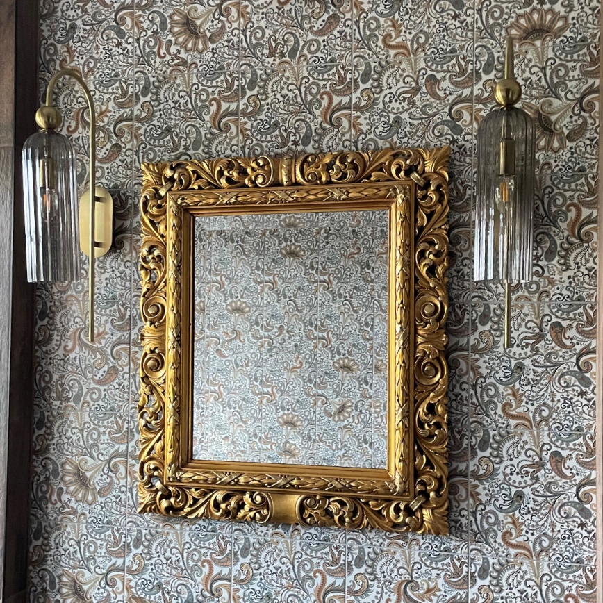 Zidna svjetiljka PIEGA 1xE14/40W/230V mesing/zadimljeno crna