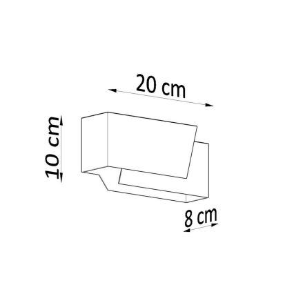 Zidna svjetiljka PIEGARE 1xG9/40W/230V