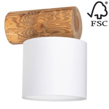 Zidna svjetiljka PINO MIX 1xE27/25W/230V bor – FSC certificirano