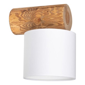 Zidna svjetiljka PINO MIX 1xE27/25W/230V borovina