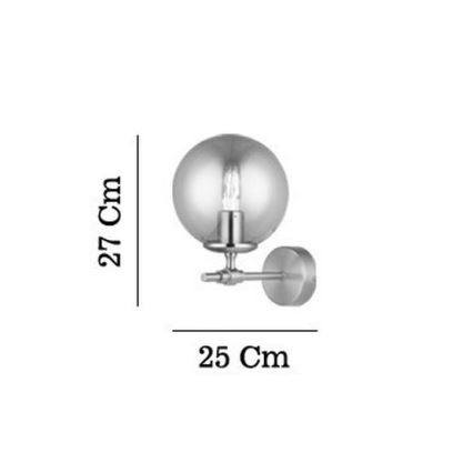Zidna svjetiljka POLINO 1xE27/40W/230V zlatna