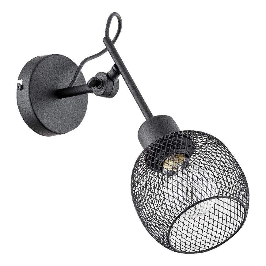 Zidna svjetiljka POLO 1xE27/15W/230V crna
