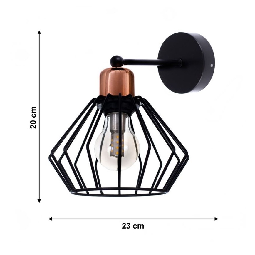 Zidna svjetiljka PORTO 1xE27/40W/230V