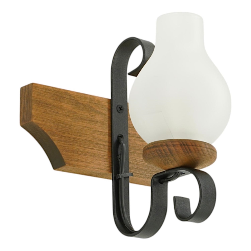 Zidna svjetiljka QUEEN 1xE14/40W/230V bukva