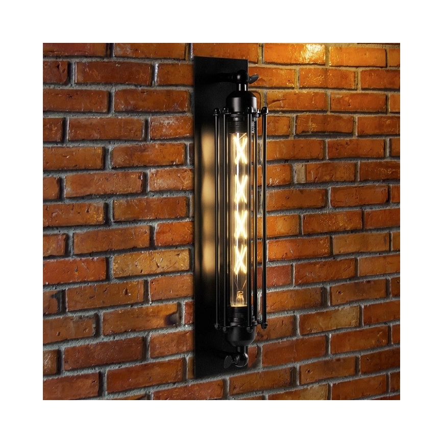 Zidna svjetiljka RETRO 1xE27/20W/230V crna