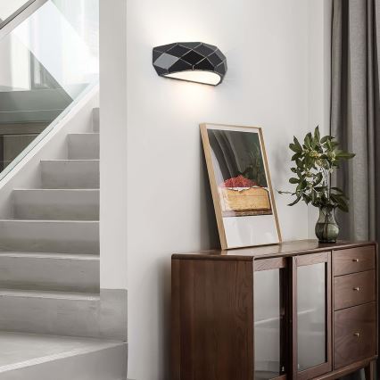 Zidna svjetiljka REUS 1xE27/40W/230V crna