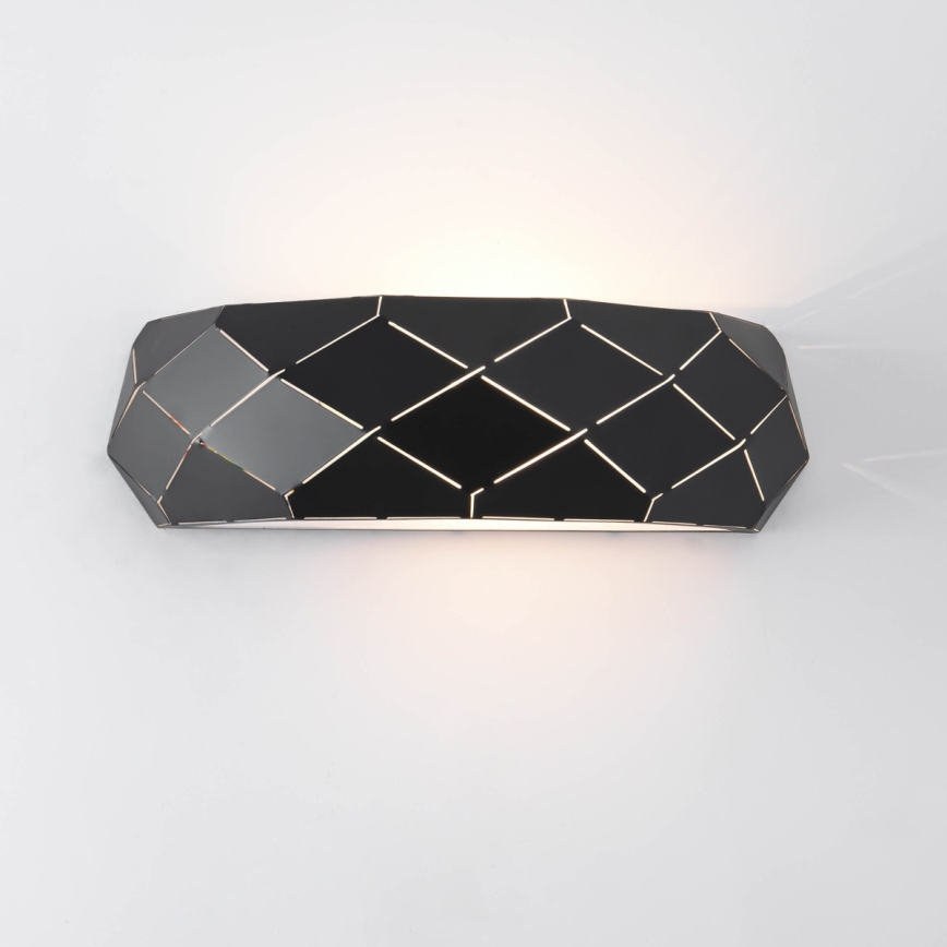 Zidna svjetiljka REUS 1xE27/40W/230V crna