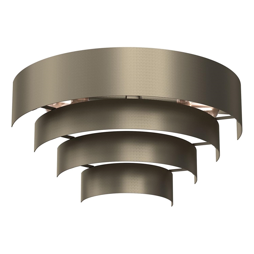 Zidna svjetiljka RINGS 2xE27/15W/230V mesing