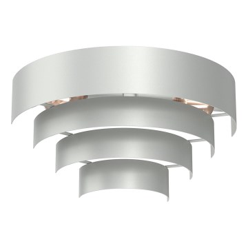 Zidna svjetiljka RINGS 2xE27/15W/230V sjajni krom