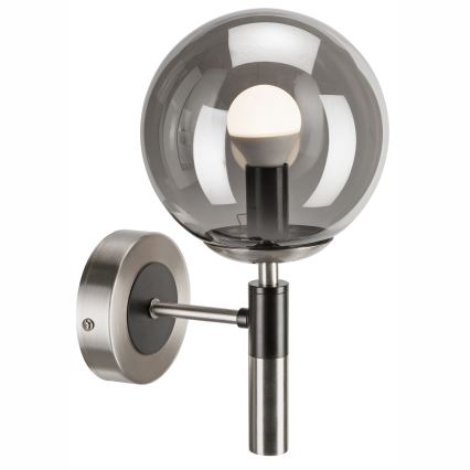 Zidna svjetiljka ROLLO 1xE14/5W/230V mat krom/dimna