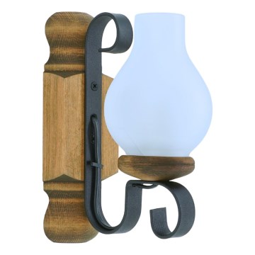 Zidna svjetiljka RUSTIC 1xE14/40W/230V bukva - FSC certificirano