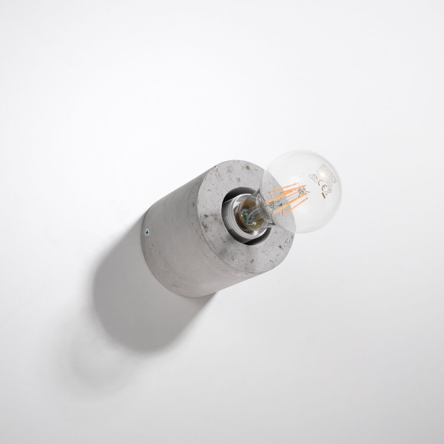 Zidna svjetiljka SALGADO 1xE27/60W/230V beton