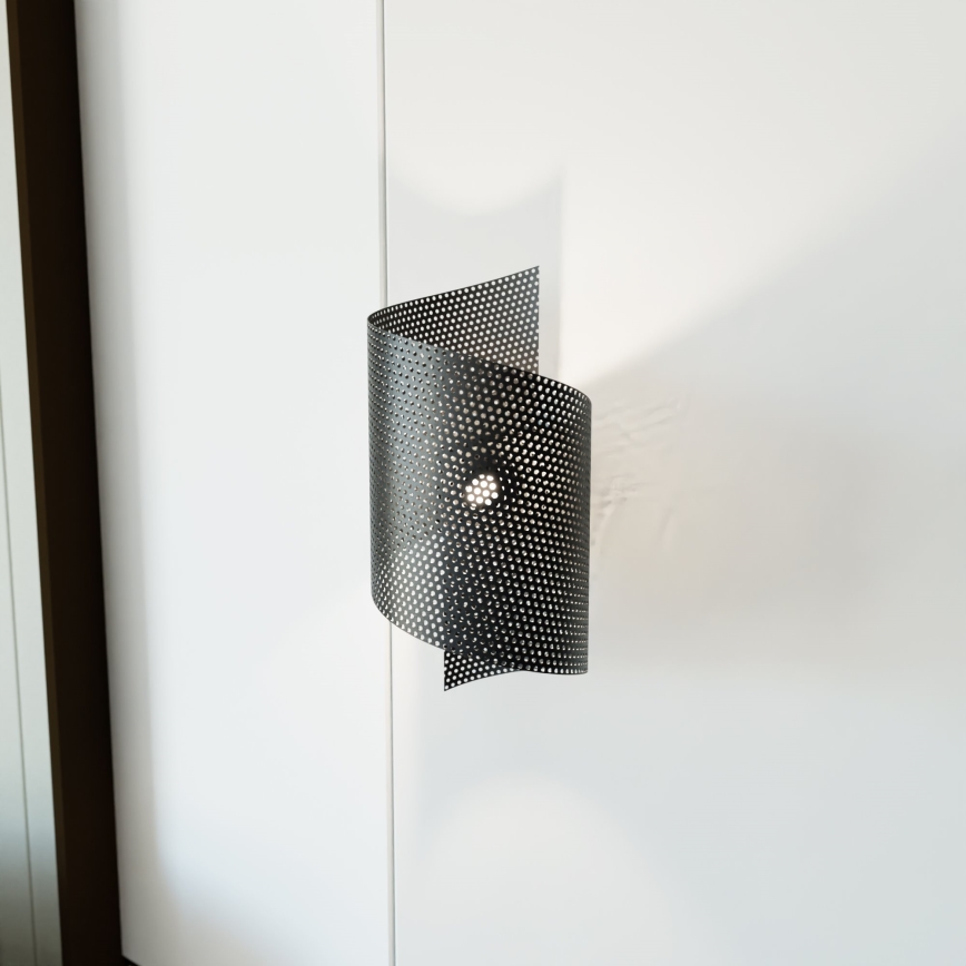 Zidna svjetiljka SPIRAL 1xG9/8W/230V crna