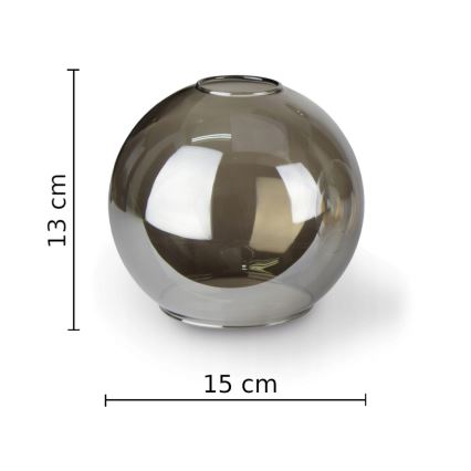 Zidna svjetiljka STAR 1xE27/60W/230V crna/dimna crna