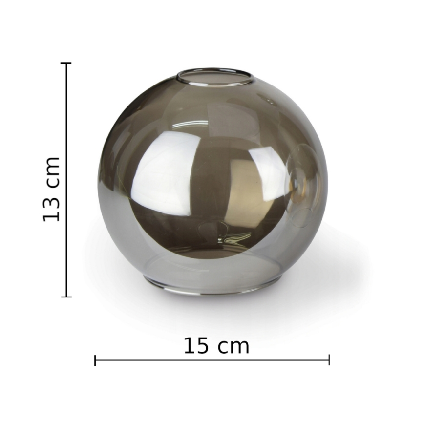 Zidna svjetiljka STAR 1xE27/60W/230V crna/dimna crna