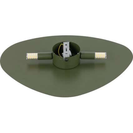 Zidna svjetiljka STONE 2xG9/8W/230V 30x39 cm zelena
