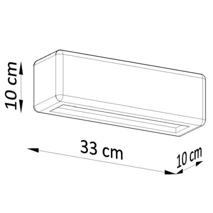 Zidna svjetiljka SUBANI 1xE27/60W/230V