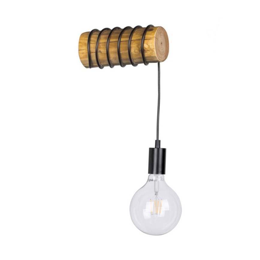 Zidna svjetiljka TRABO 1xE27/25W/230V bor