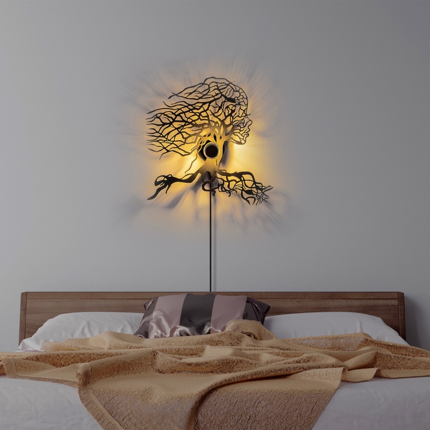 Zidna svjetiljka TREE WOMAN 1xE27/40W/230V crna
