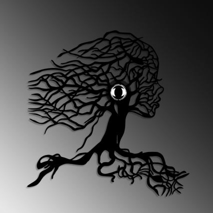 Zidna svjetiljka TREE WOMAN 1xE27/40W/230V crna