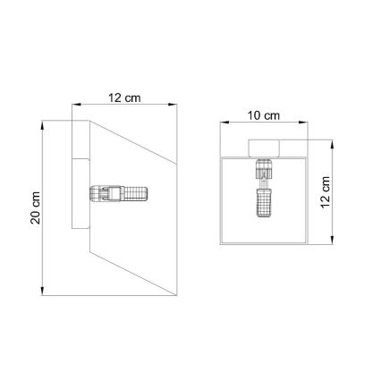 Zidna svjetiljka TUNNEL 1xG9/40W/230V