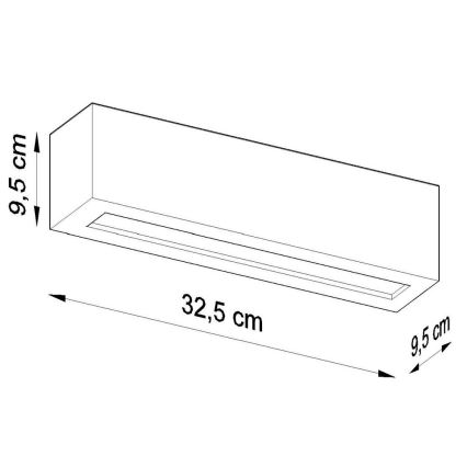 Zidna svjetiljka VEGA 1xE27/60W/230V crna