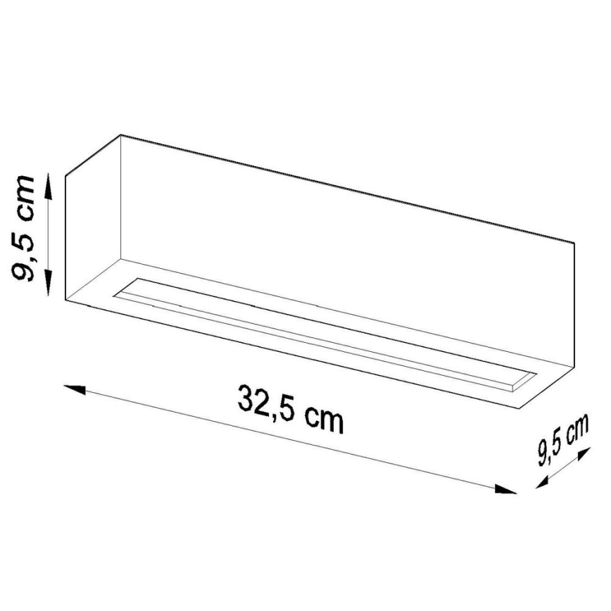 Zidna svjetiljka VEGA 1xE27/60W/230V crna