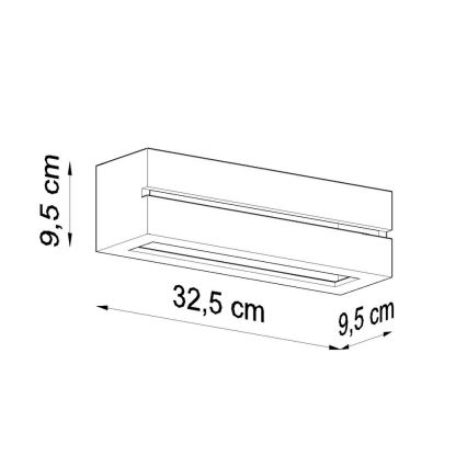 Zidna svjetiljka VEGA LINE 1xE27/60W/230V bijela