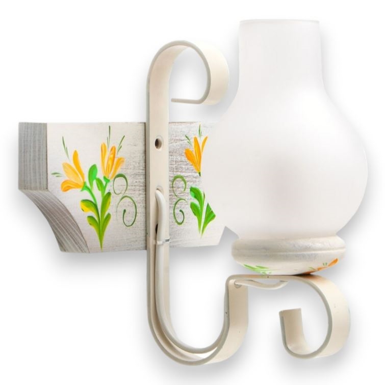 Zidna svjetiljka VELA 1xE14/40W/230V bukva/krem - FSC certificirano