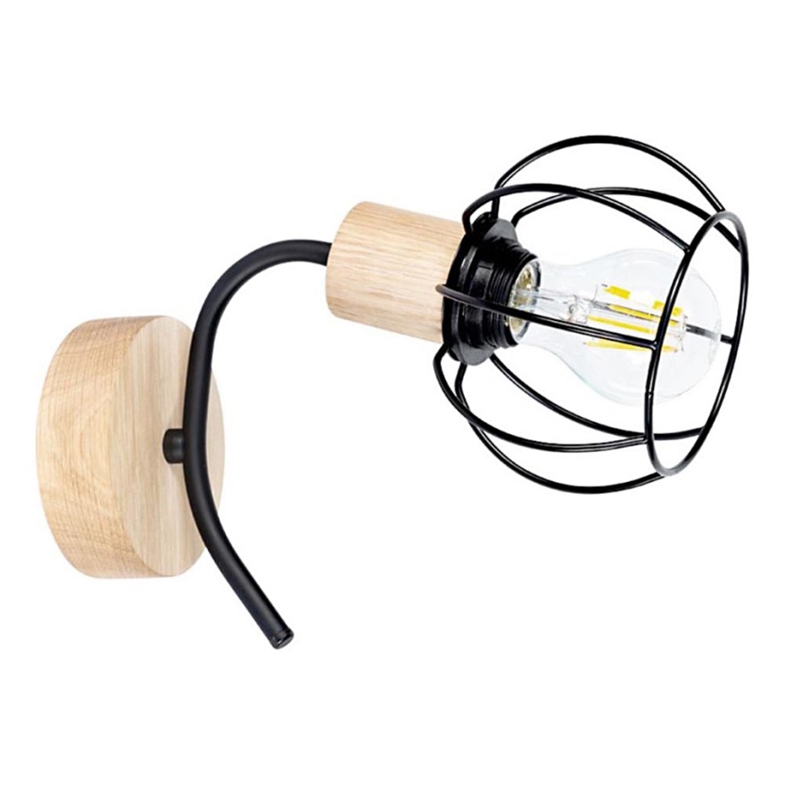 Zidna svjetiljka VIVIANE 1xE27/60W/230V hrast