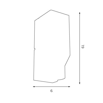 Zidna svjetiljka WALL 1xGU10/8W/230V bijela/mesing