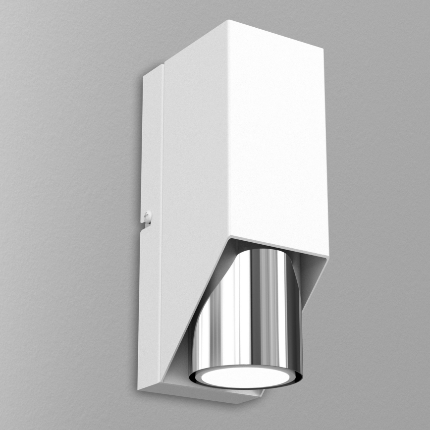 Zidna svjetiljka WALL 1xGU10/8W/230V bijela/sjajni krom