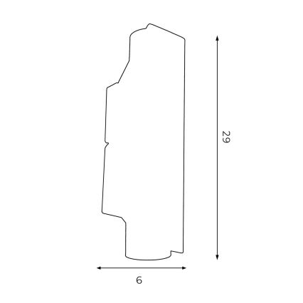 Zidna svjetiljka WALL 2xGU10/8W/230V bijela/bakrena