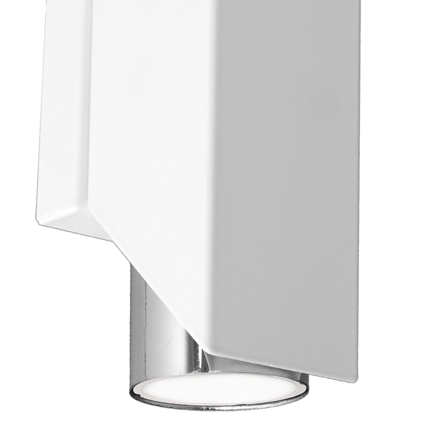 Zidna svjetiljka WALL 2xGU10/8W/230V bijela/sjajni krom