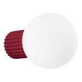 Zidna svjetiljka za kupaonicu HALO 1xG9/8W/230V pr. 12 cm IP44 crvena