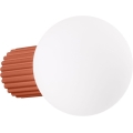 Zidna svjetiljka za kupaonicu HALO 1xG9/8W/230V pr. 12 cm IP44 narančasta