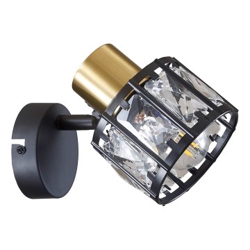 Zidna svjetiljka ZAHARA 1xE27/10W/230V crna