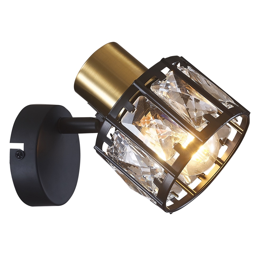 Zidna svjetiljka ZAHARA 1xE27/10W/230V crna