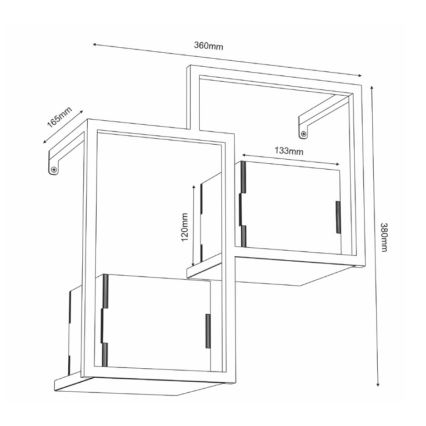 Zidna tegla za cvijeće 38x35,5 cm