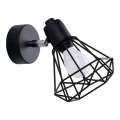 Zidna točkasta svjetiljka ARTEMIS 1xE14/40W/230V crna