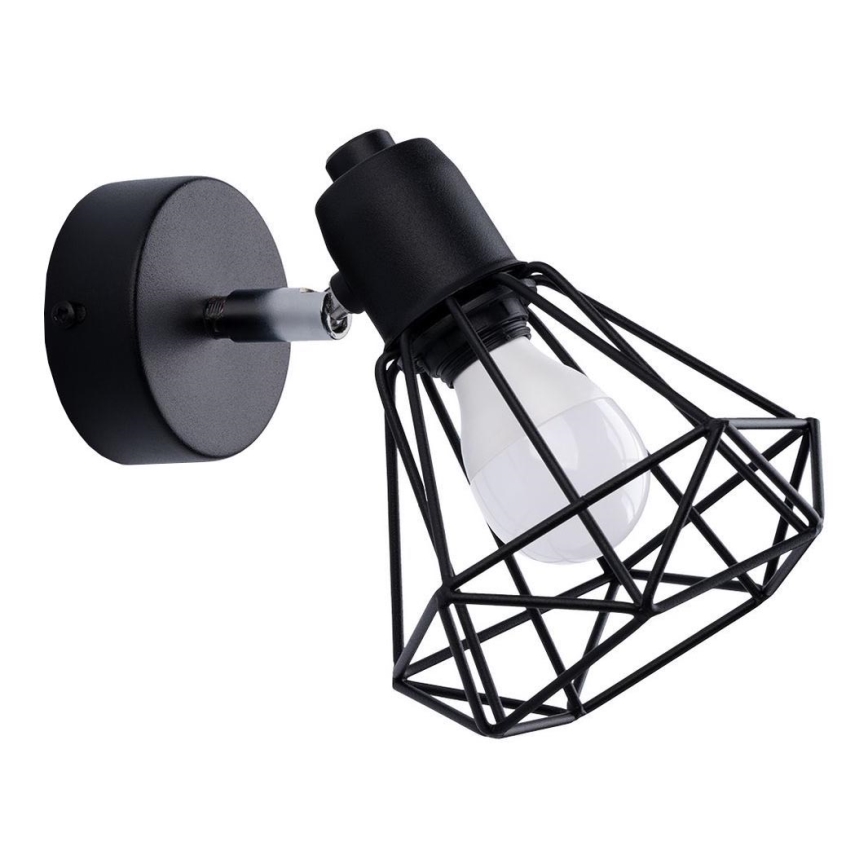 Zidna točkasta svjetiljka ARTEMIS 1xE14/40W/230V crna