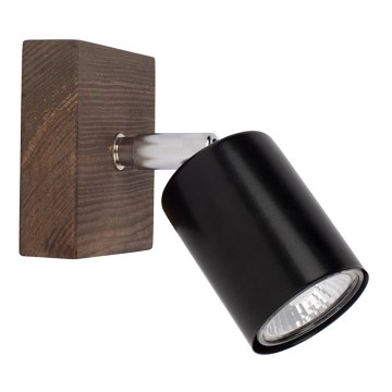 Zidna točkasta svjetiljka MANARA 1xGU10/5W/230V borovina