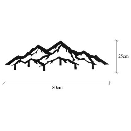 Zidna vješalica 25x80 cm planine