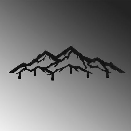 Zidna vješalica 80x25 cm s motivom planina