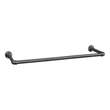 Zidna vješalica za vješalice LINEA 92x7x30 cm crna