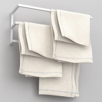 Zidni držač za ručnike 25x60 cm bijela