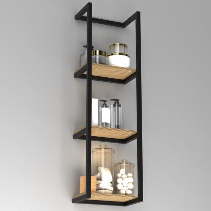 Zidni držač za ručnike 78x23 cm crna